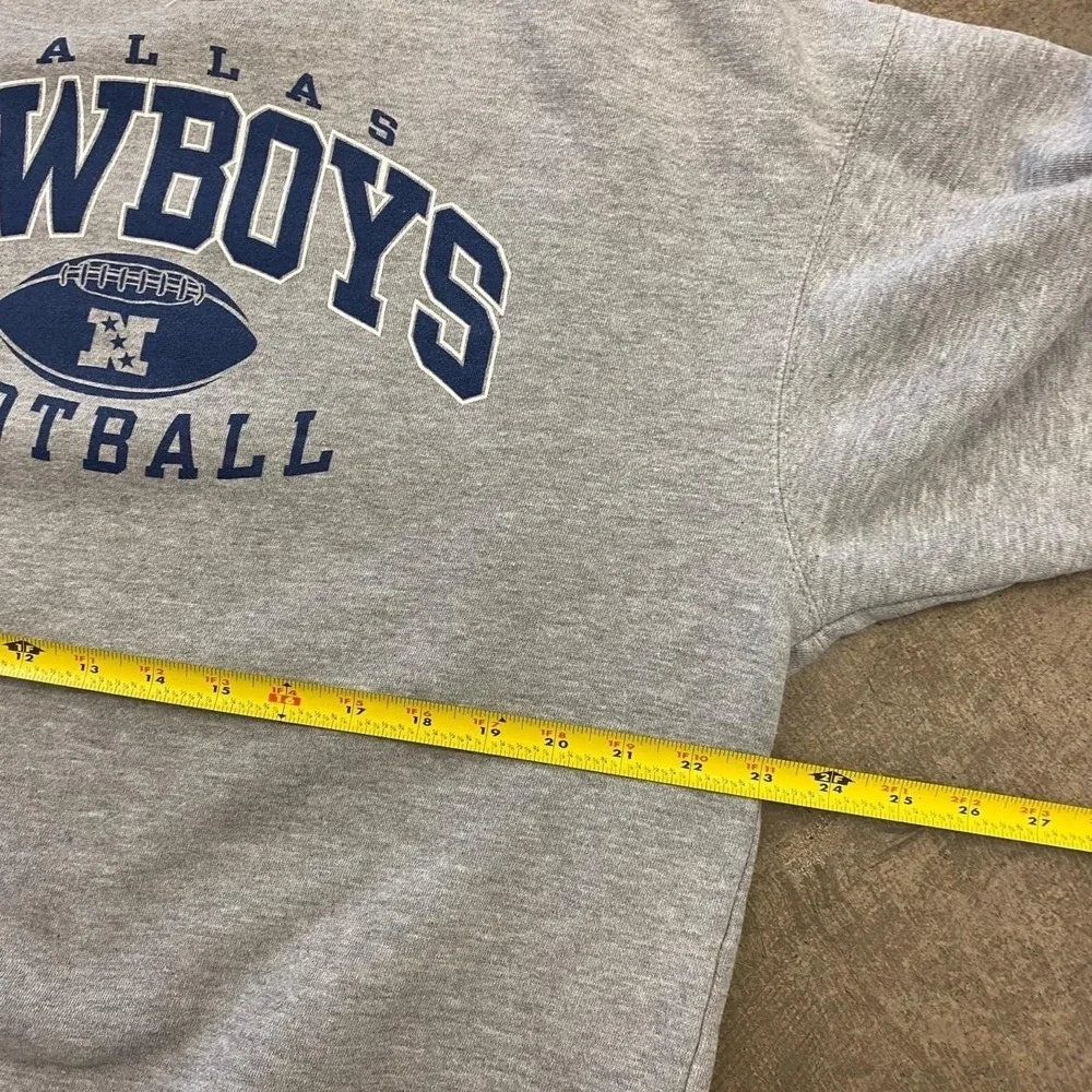 Vintage NFL Dallas Cowboys Football Grey Crewneck Sweatshirt Size Large